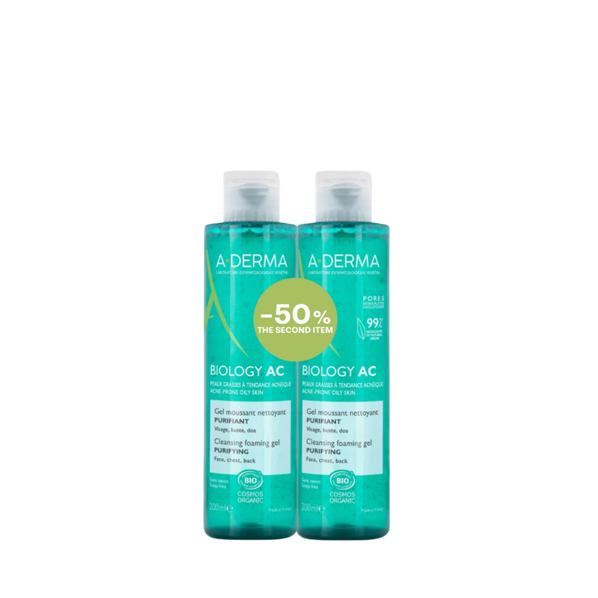 A-Derma Biology AC Gel Buy 1 Get 2nd 50% Off Set