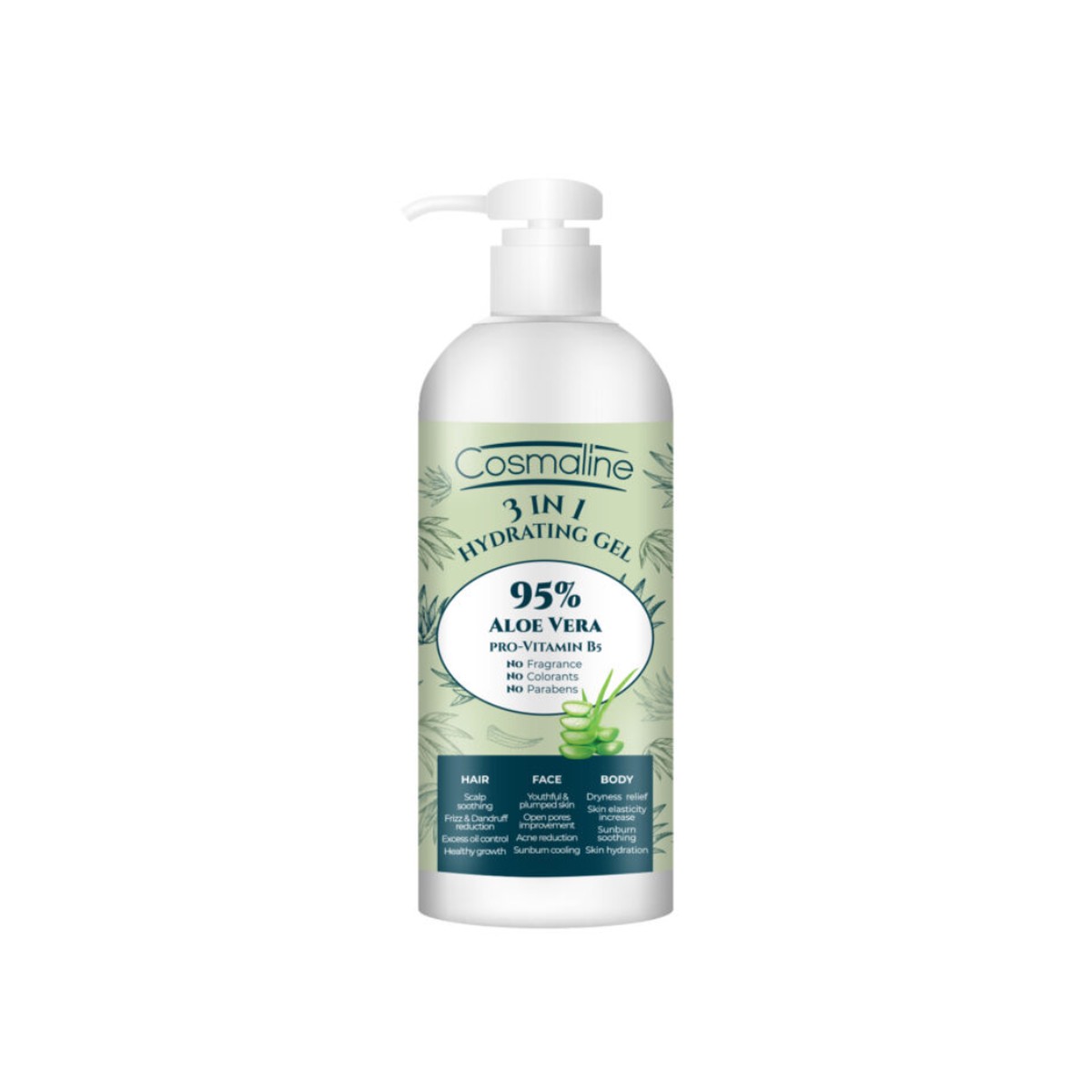 Cosmaline 3 in1 Hydrating Gel Aloe Vera 230ml