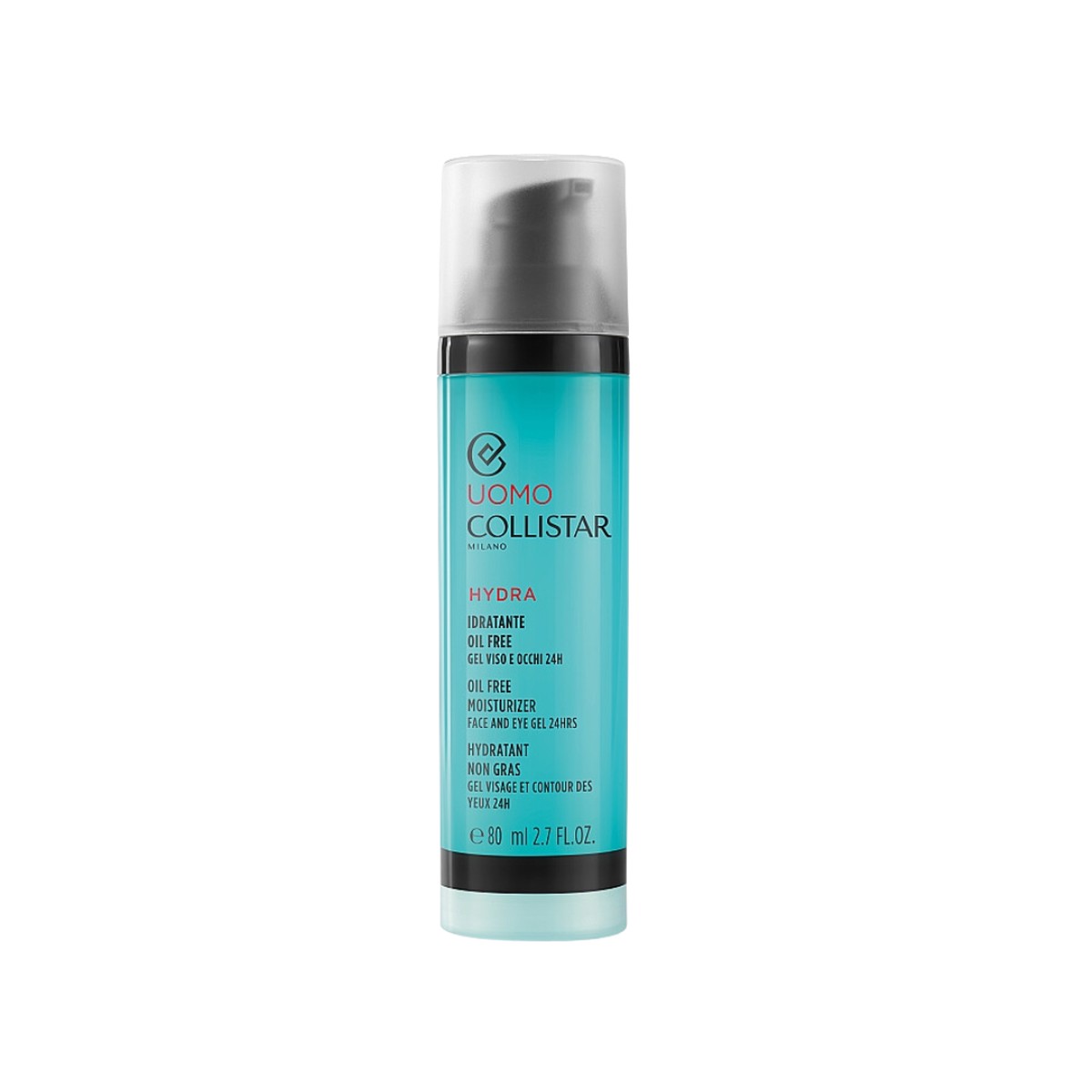 Collistar Men Oil Free Gel Moisturizer Face & Eye 24h 80ml
