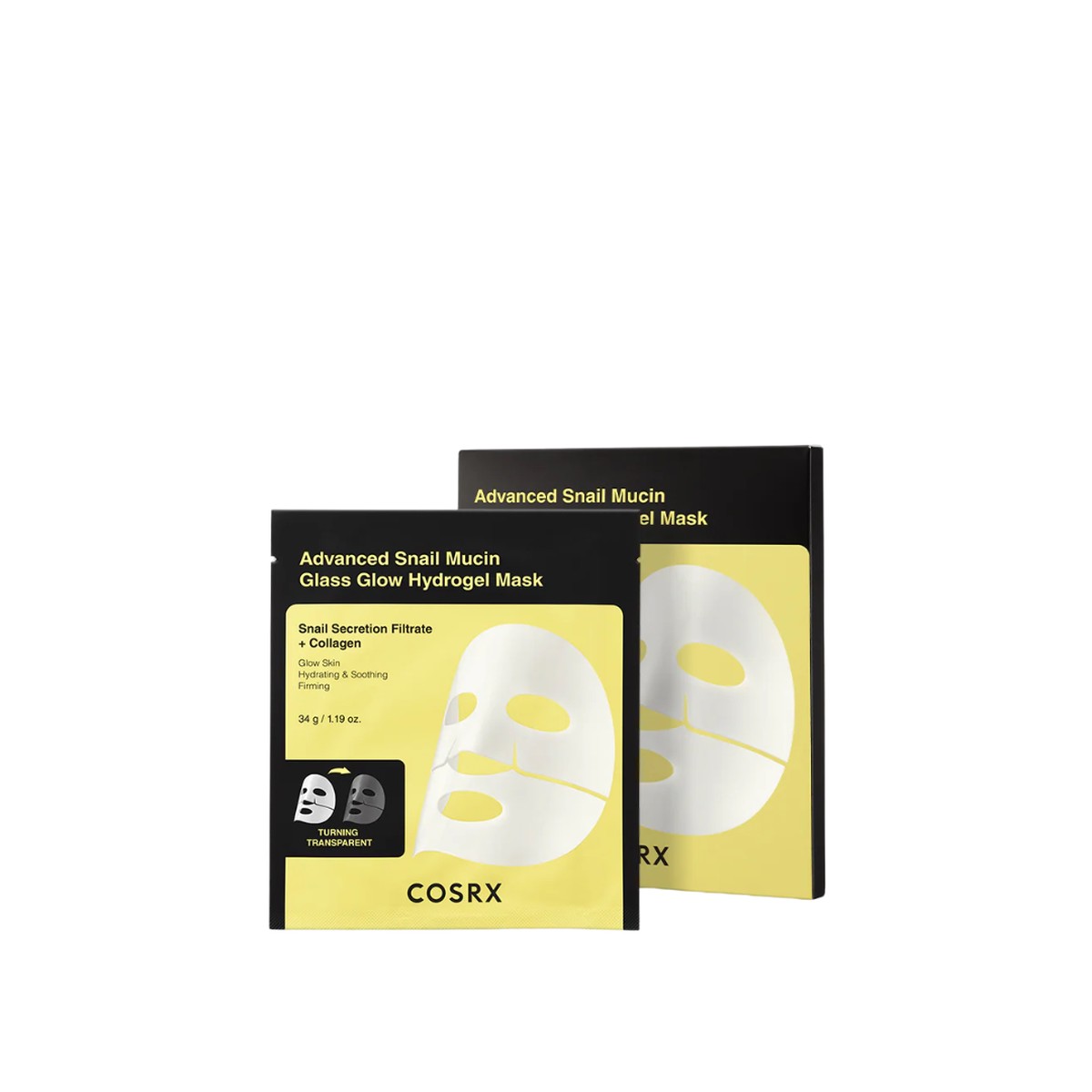 Cosrx Advanced Snail Mucin Glass Glow Hydrogel x3 Masks