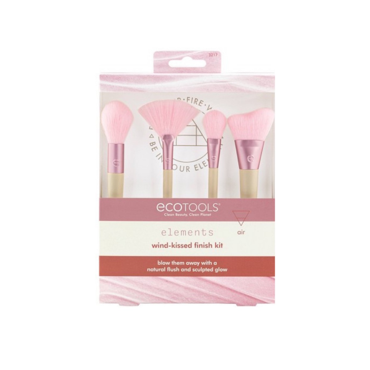 Ecotools Wind Kissed Finish Kit 4 Brushes - Elements Collection
