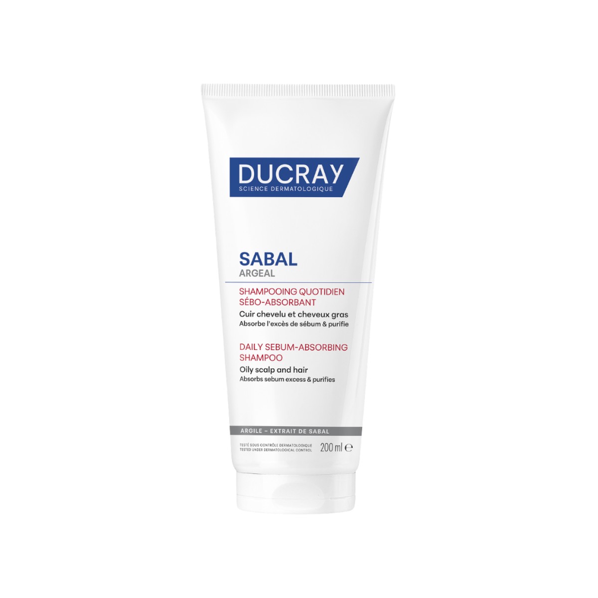 Ducray Sabal Argeal Daily Sebum Absorbing For Oily Hair Shampoo