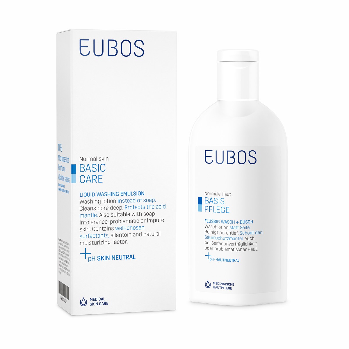 Eubos Liquid Washing Emulsion Blue - Face & Body Cleanser