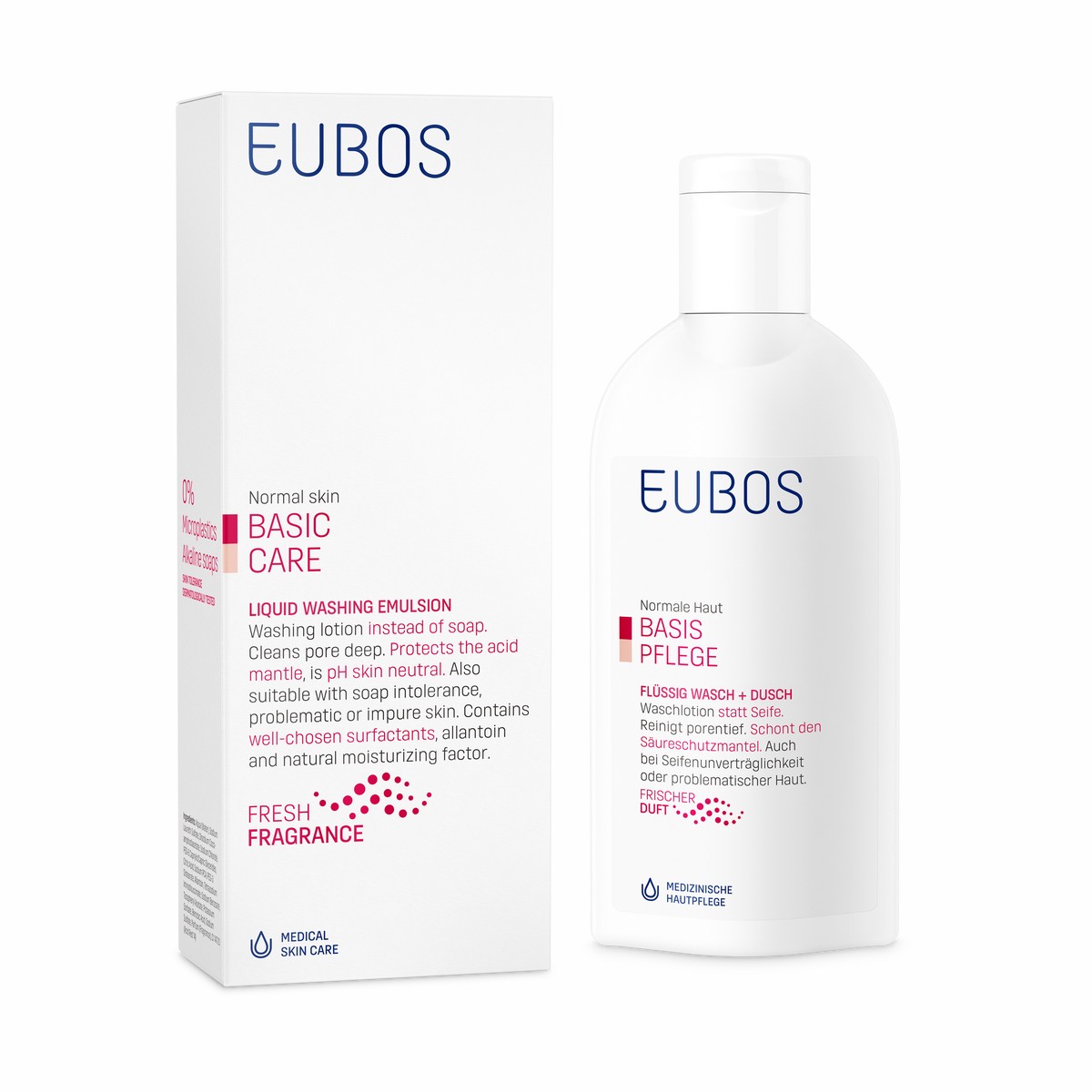 Eubos Liquid Washing Emulsion Red - Face & Body Cleanser