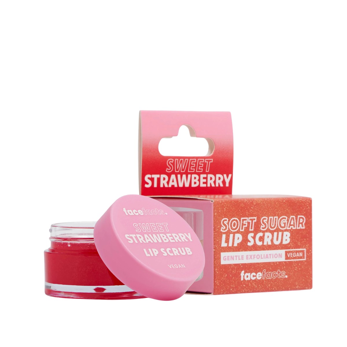 Face Facts Soft Sugar Sweet Strawberry Lip Scrub