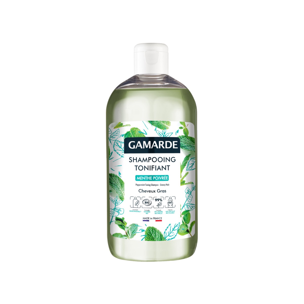 Gamarde Peppermint Freshness And Lightness For Oily Hair Toning Shampoo