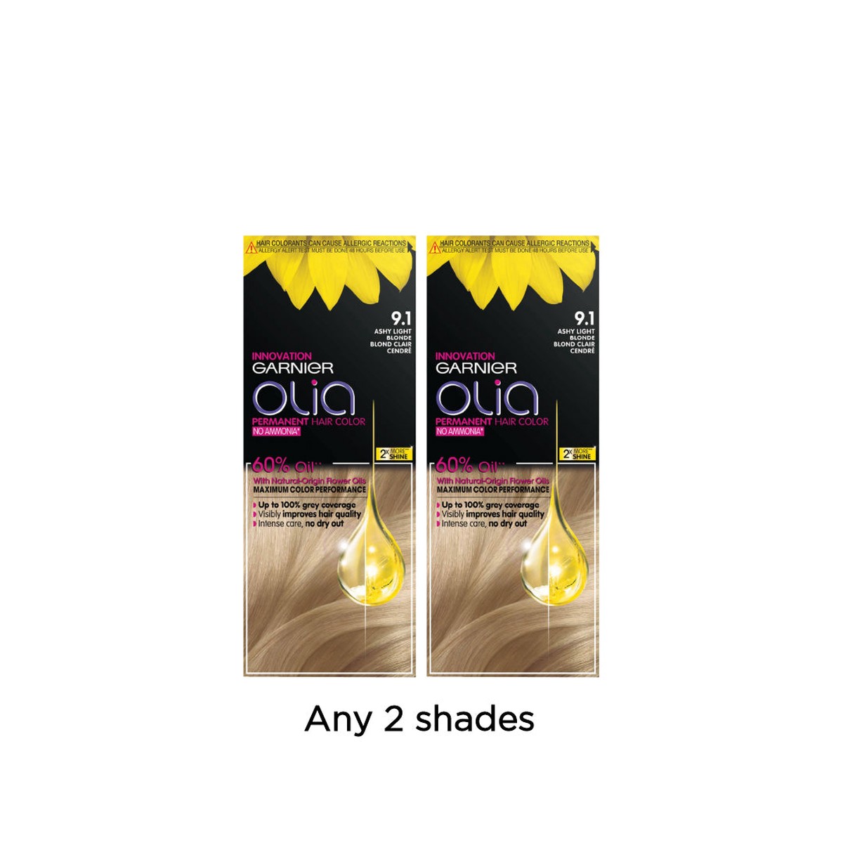 Garnier Olia Ammonia Free Permanent Hair Coloration Bundle At 15% Off