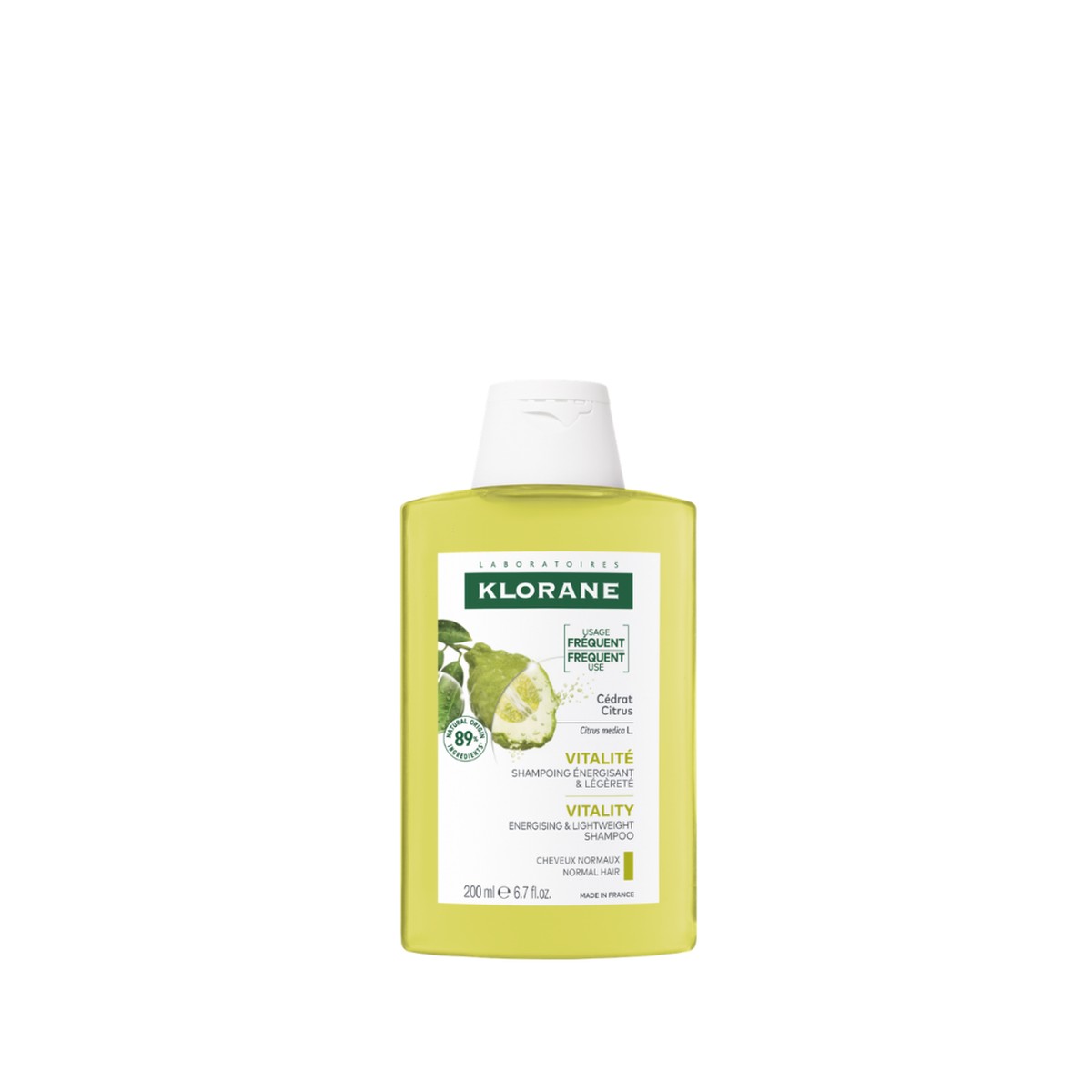 Klorane Shampoo With Citrus Pulp For Normal To Oily Hair 200ml