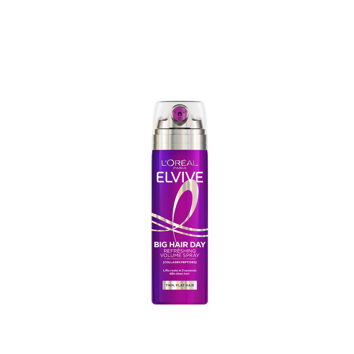 L'Oral Paris Elvive Collagen Peptides Lifter For Thin Flat Hair Big Hair Day Refreshing Volume Spray