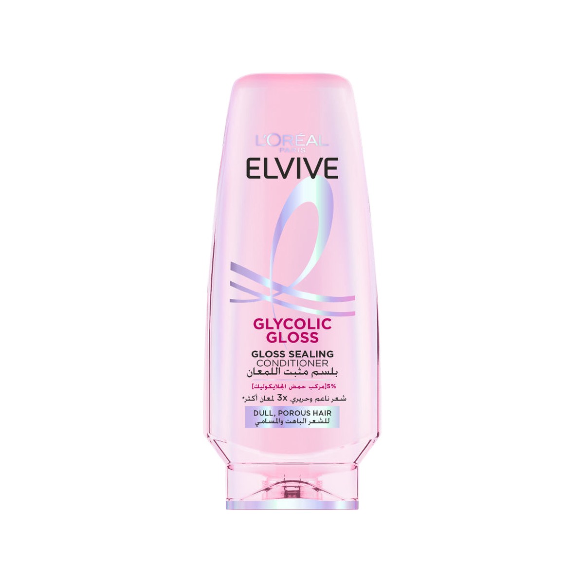 L'Oral Paris Elvive Glycolic Gloss Gloss Sealing Conditioner for Dull Porous Hair Powered by 3% Glycolic Acid