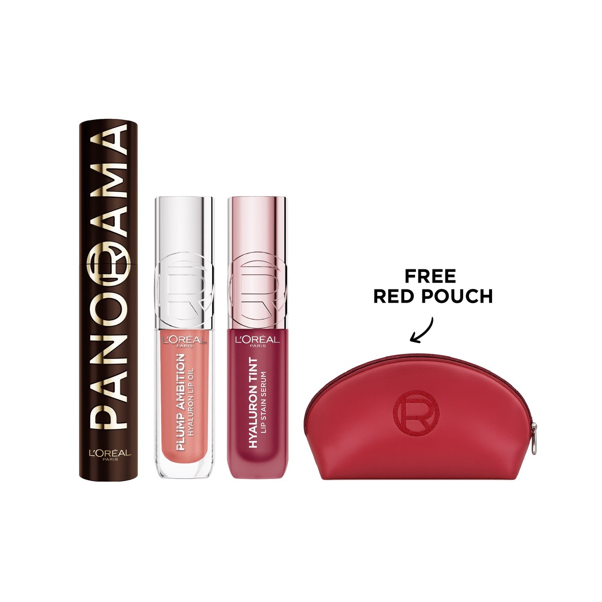 LOral Paris Hydrating & Voluminizing Bundle + Free Pouch