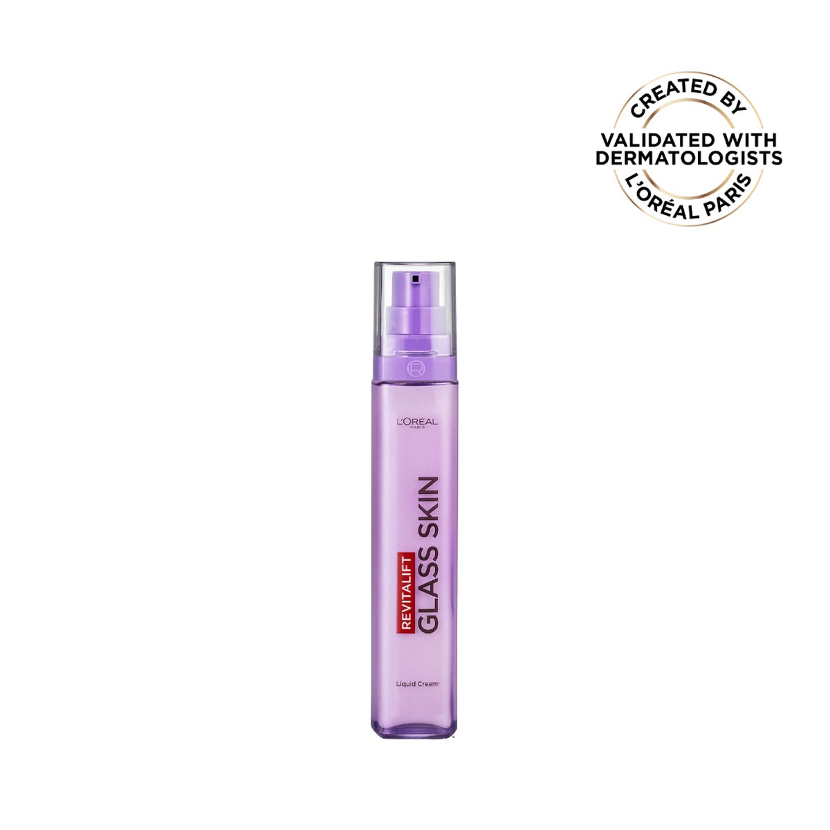 LOral Paris Revitalift Glass Skin Liquid Cream: 1 drop for 100H Glowing Hydration With Hyaluronic Acid & Vitamins B3+B5+C for Dewy, Plumped Glass Skin