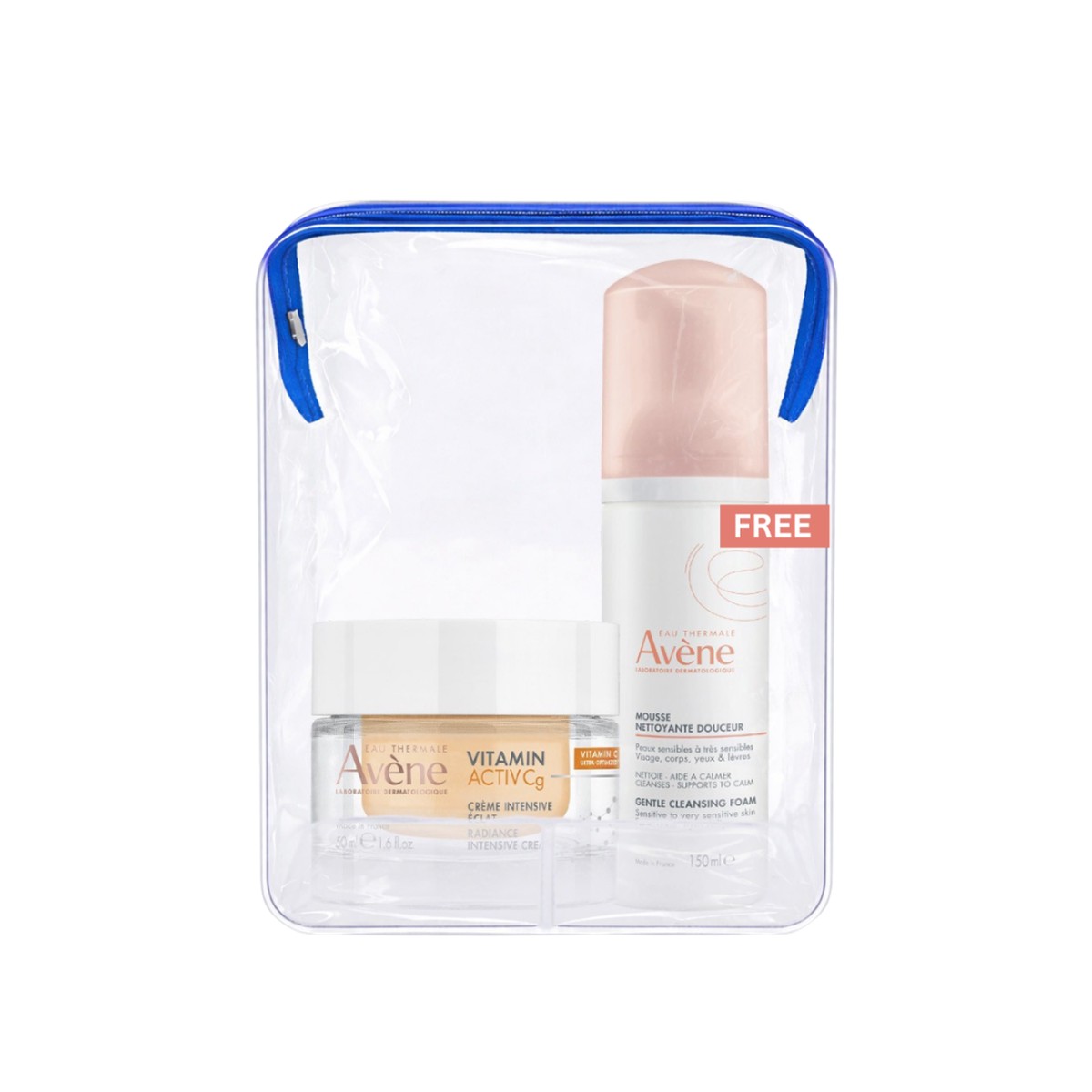Avne Intensive Radiance Vitamin Activ Cg Cream And Avne Cleansing Foam Buy 1 Get 1 Pouch Bundle