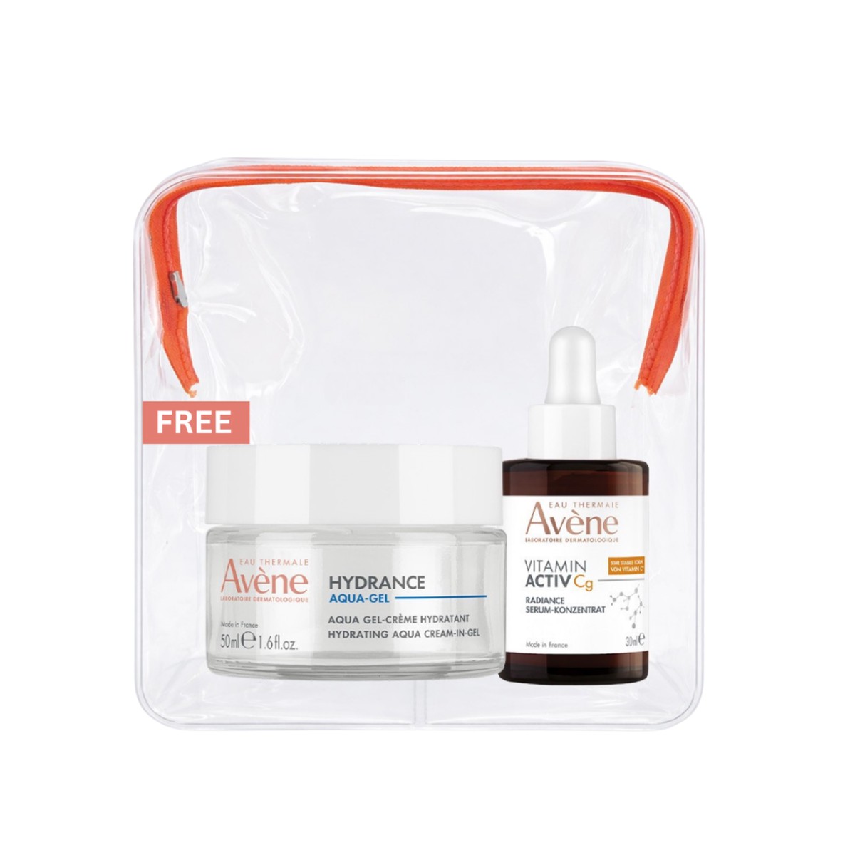 Avne Radiance Vitamin Activ Cg Corrector Serum And Avne Hydrance Aqua-Gel Buy 1 Get 1 Pouch Bundle