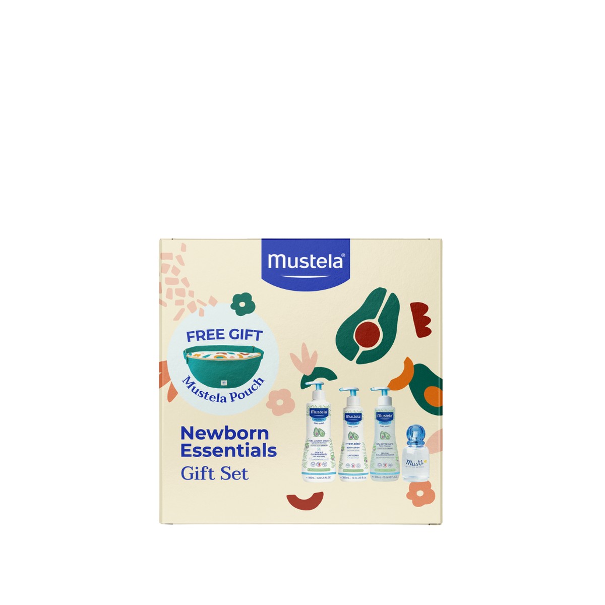 Mustela Newborn Essential Gift Set With Terracota Belt Bag