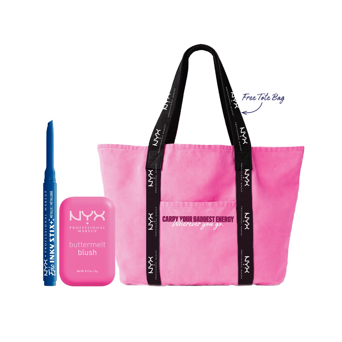NYX Professional Makeup Buttermelt x Epic Inky Bundle + Free Tote