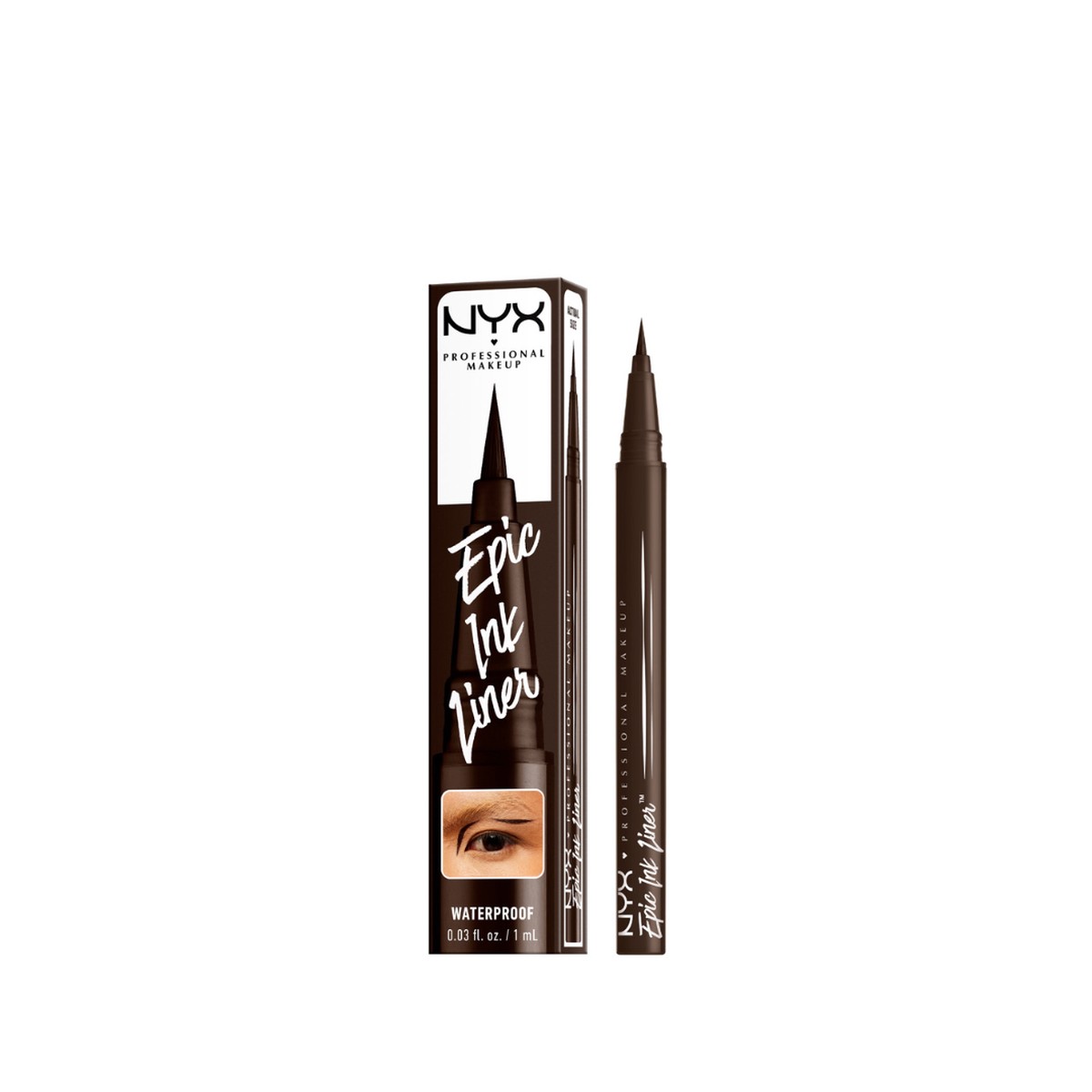 NYX Professional Makeup Epic Ink Liner, Waterproof Liquid Eyeliner, Vegan Formula, Intense Pigment