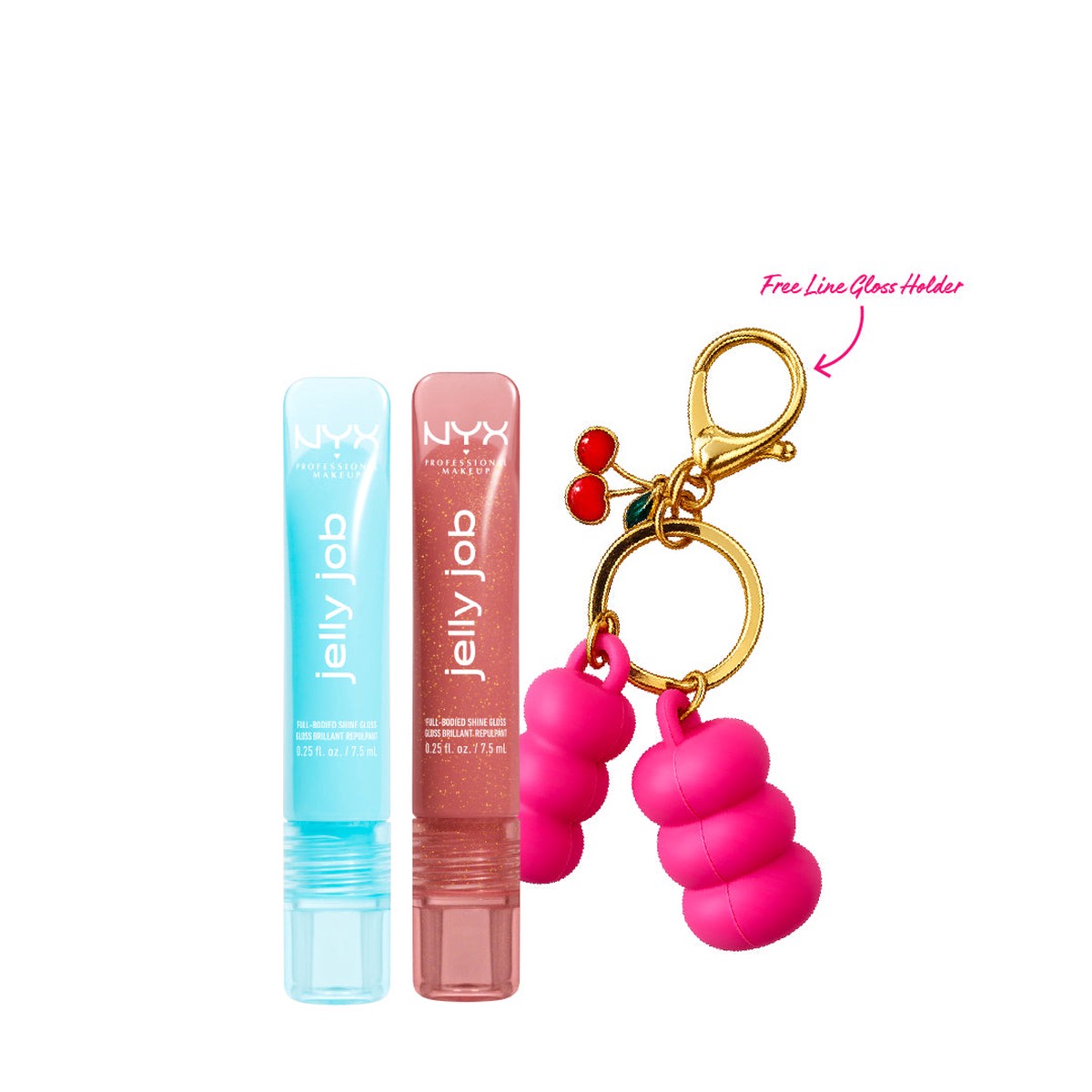 NYX Professional Makeup Jelly Job Lip Gloss Duo Bundle + Free GIFT
