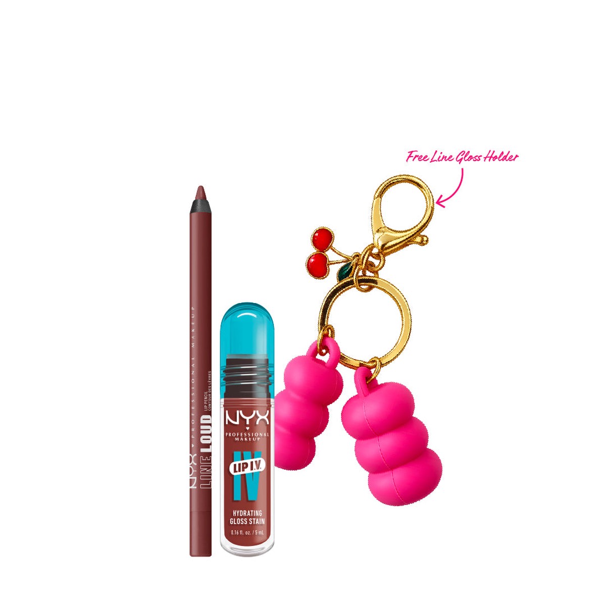 NYX Professional Makeup Lip IV & Liner Bundle + Free GIFT