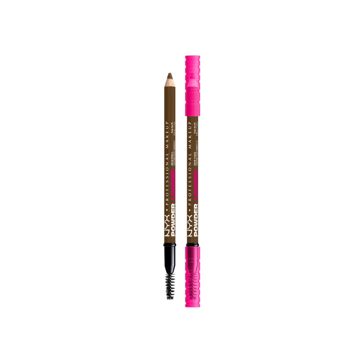 NYX Professional Makeup Powder Louder, Brow Pencil, 12HR Wear, Buildable Micro-Fibers