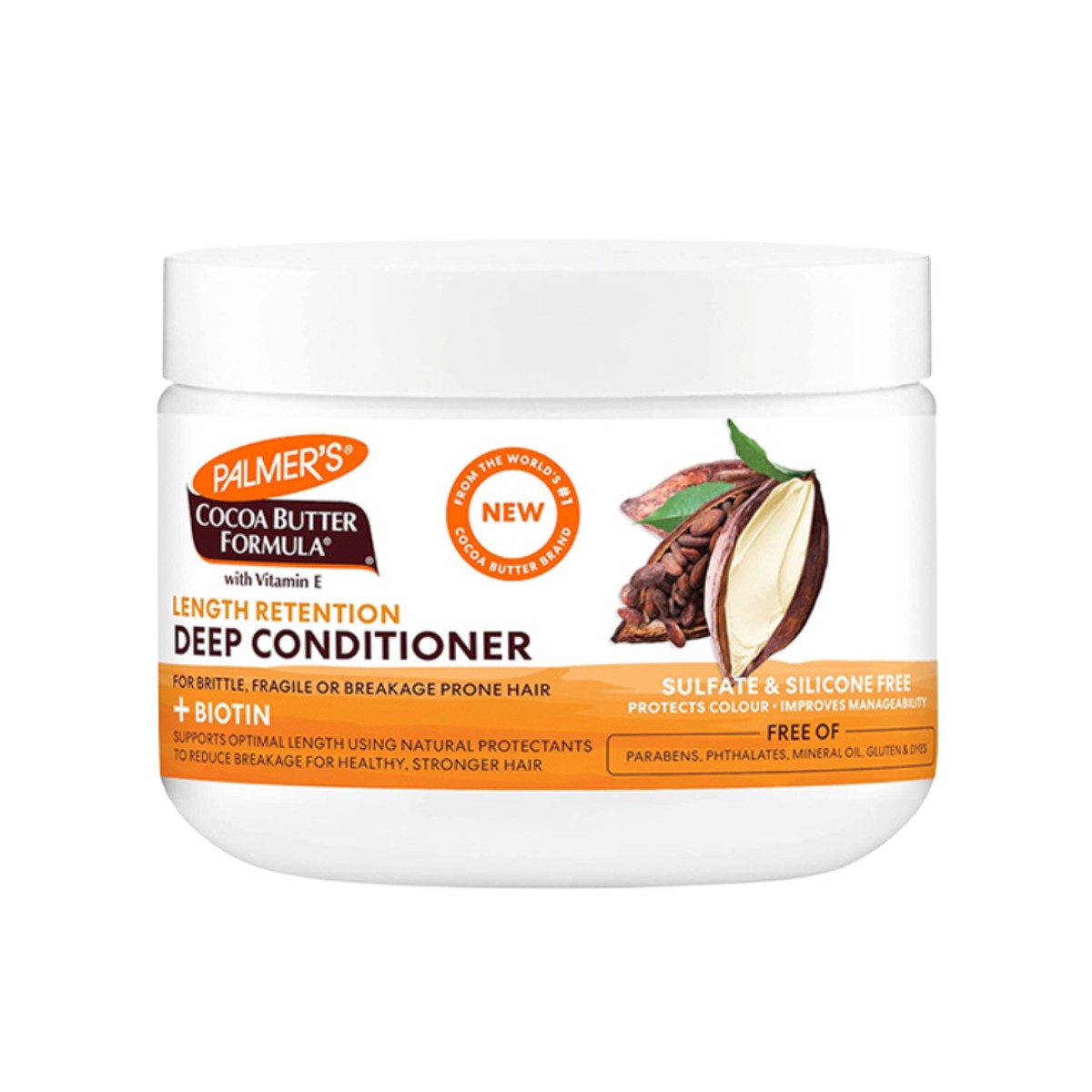 Palmer's Cocoa Butter Formula+Biotin Length Retention Deep Conditioner Jar