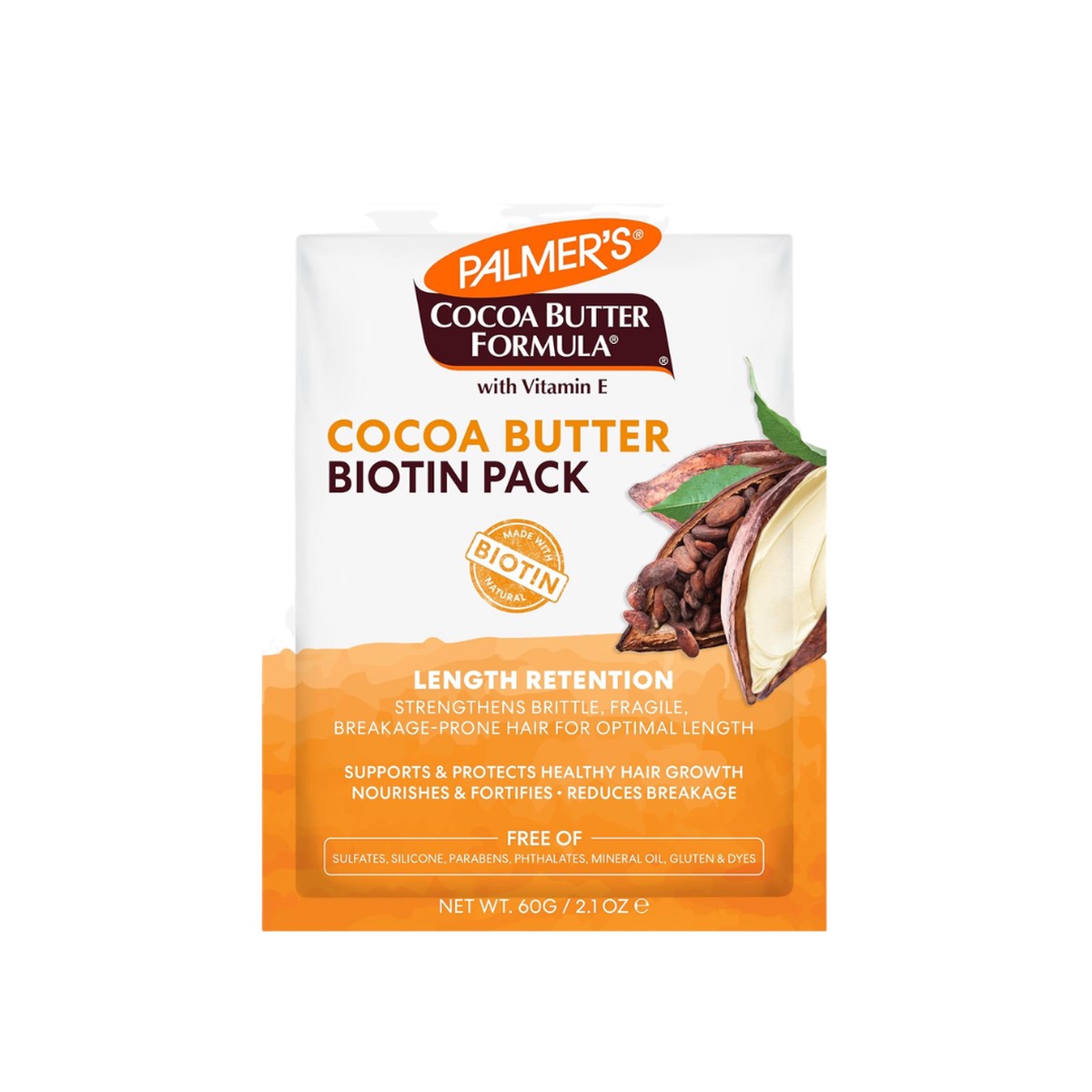 Palmer's Cocoa Butter Formula And Biotin Length Retention Biotin Pack Hair Mask