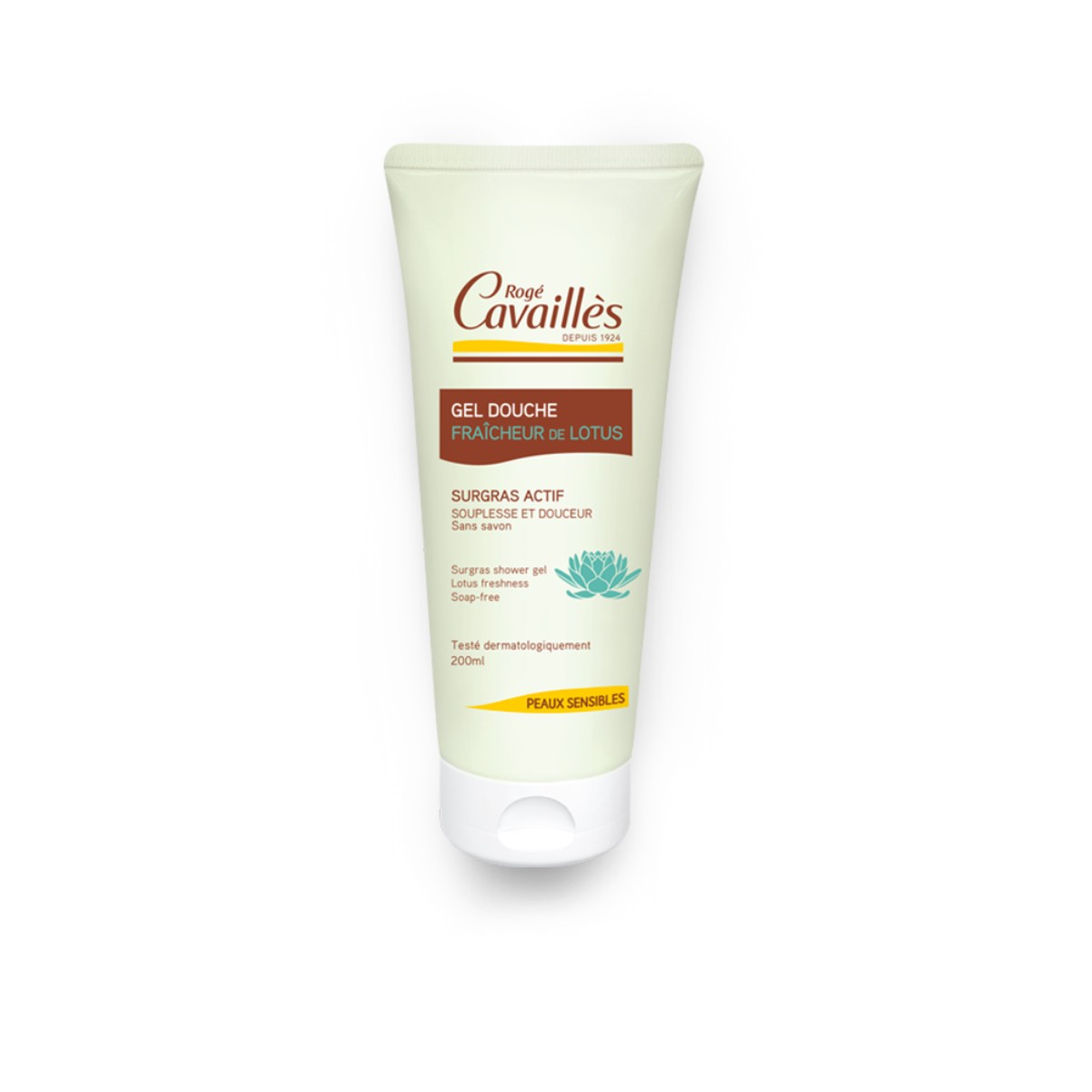 Roge Cavailles Extra-Gentle Surgras Shower Gel Lotus Flower 200ml