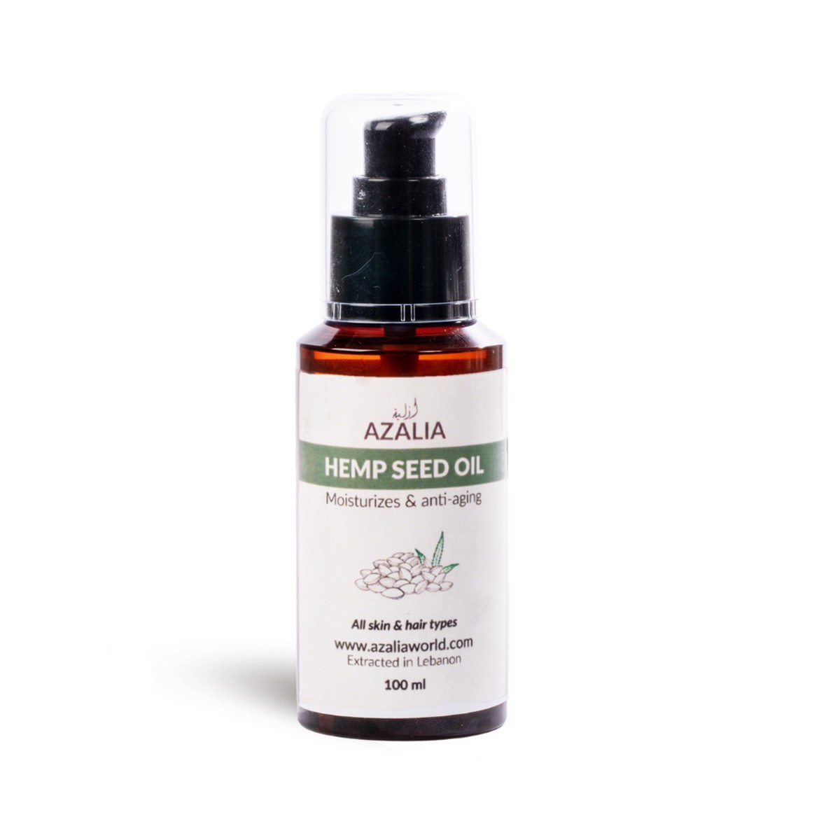 Azalia Hemp Seed Oil 100ml - Unscented