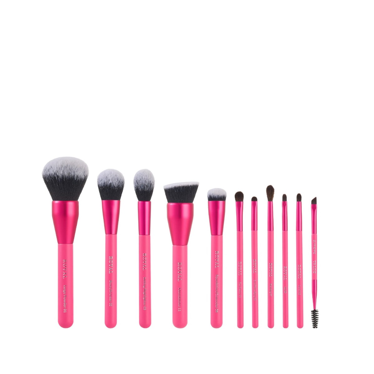 Royal Cosmetics Hot Pink Renewed -11pcs Brush Set