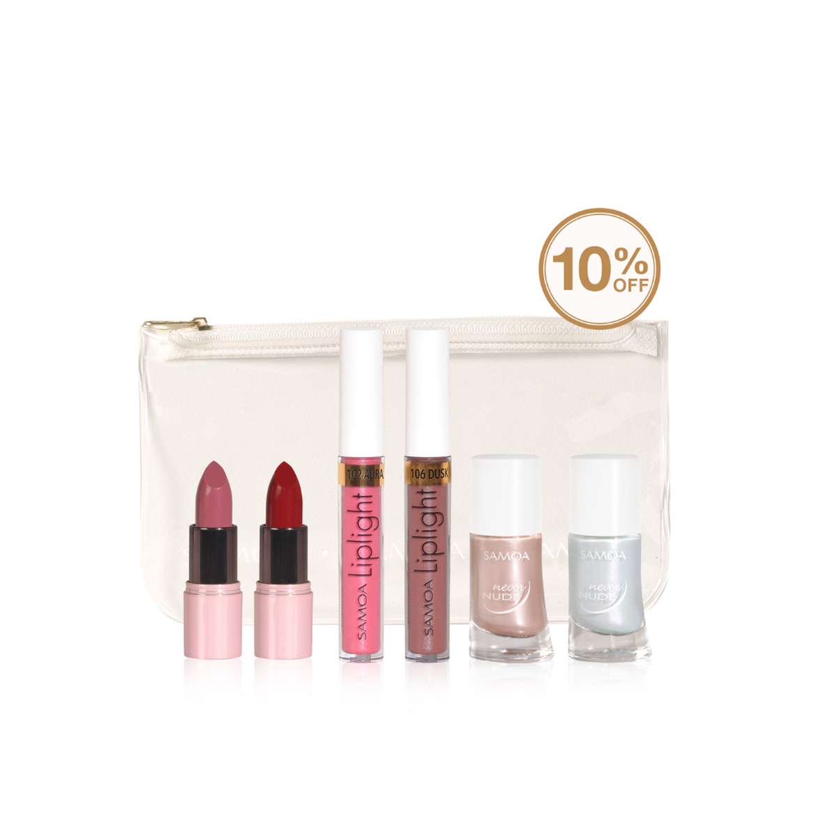 Samoa NeverNude & Liplight Set 10% Off