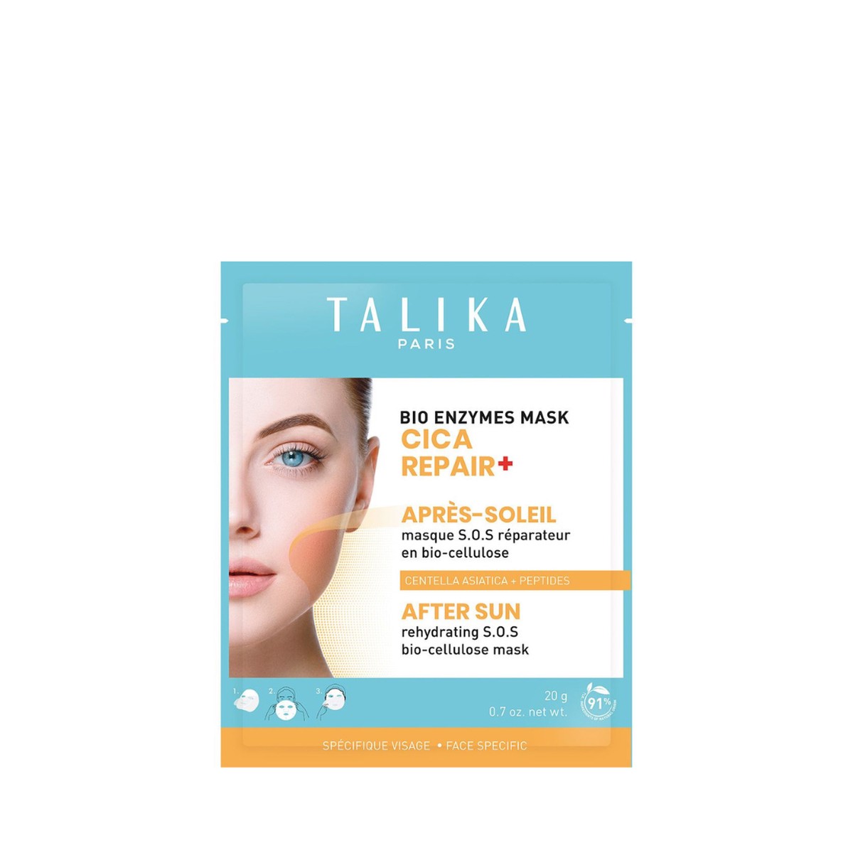 Talika Cica Repair After-Sun Face Mask