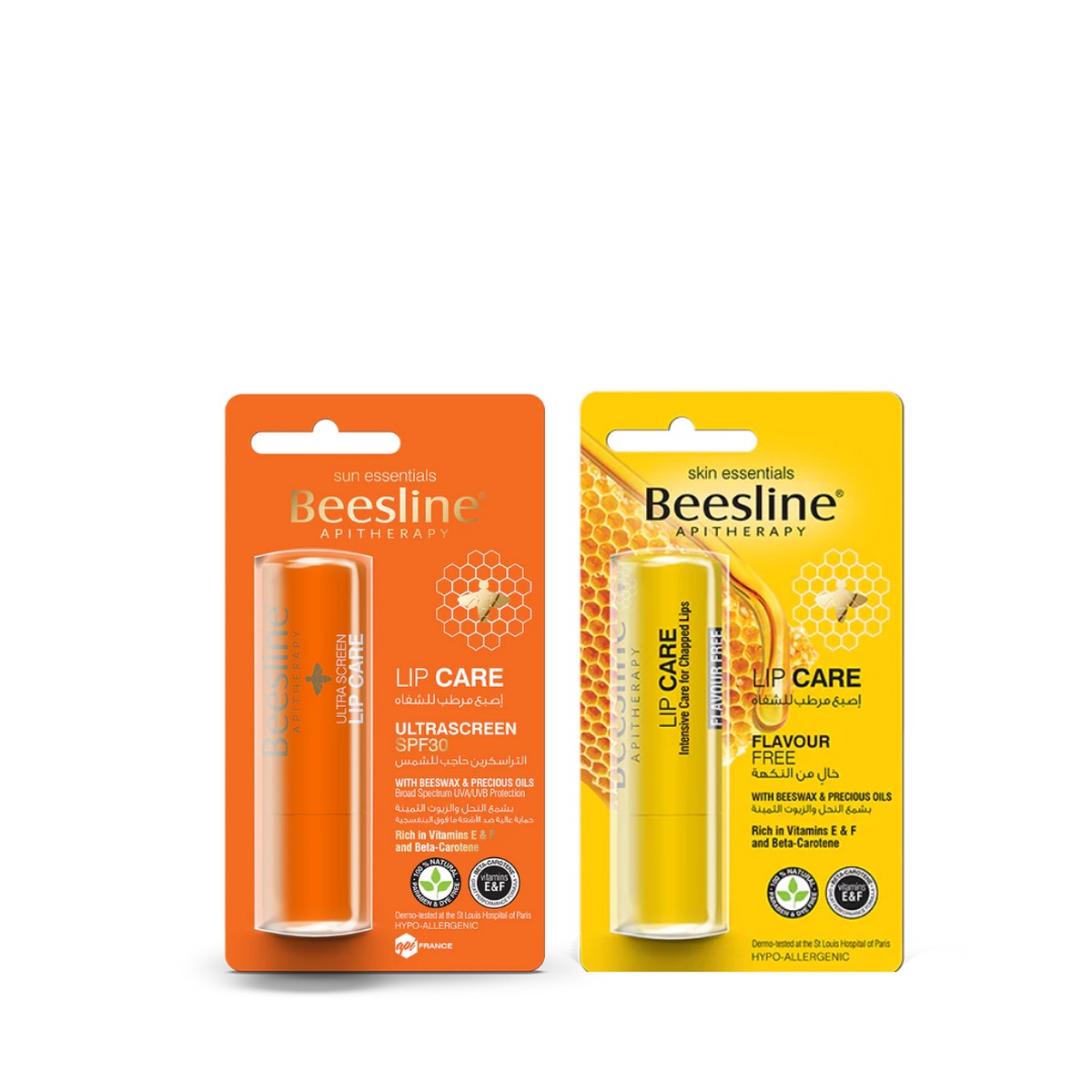 Beesline Lip Care Ultra Screen Spf30 + Flavour Free Bundle