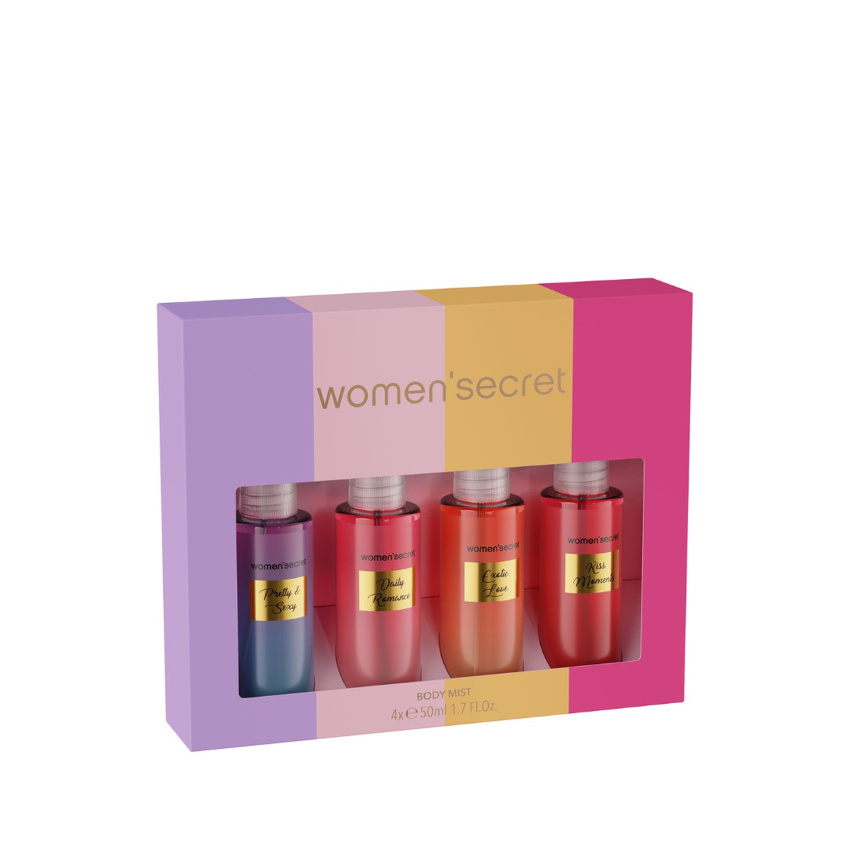 Women'Secret Body Mist 4x50ml Colorful Set