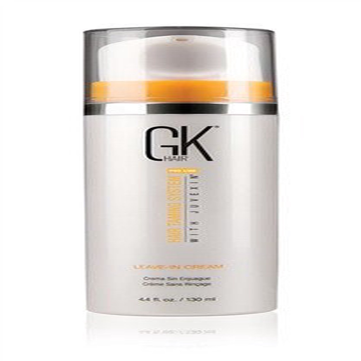 GK Hair Global Keratin Leave-In Conditioner Cream, 4.4 fl oz (130 ml)