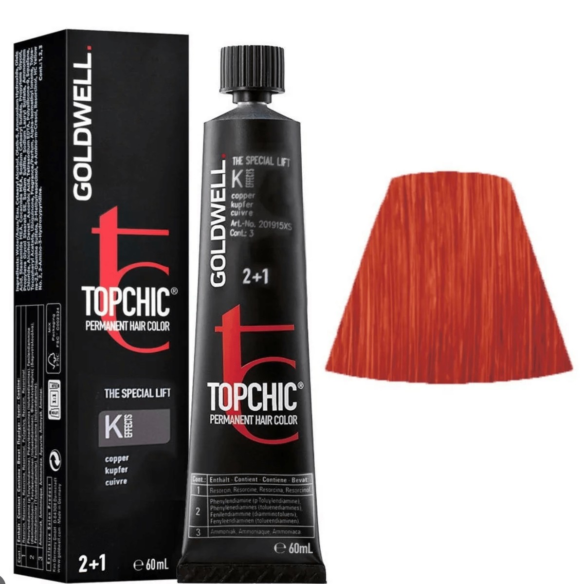 Goldwell Topchic Effects Highlight Hair Color, 2.1 oz Tube