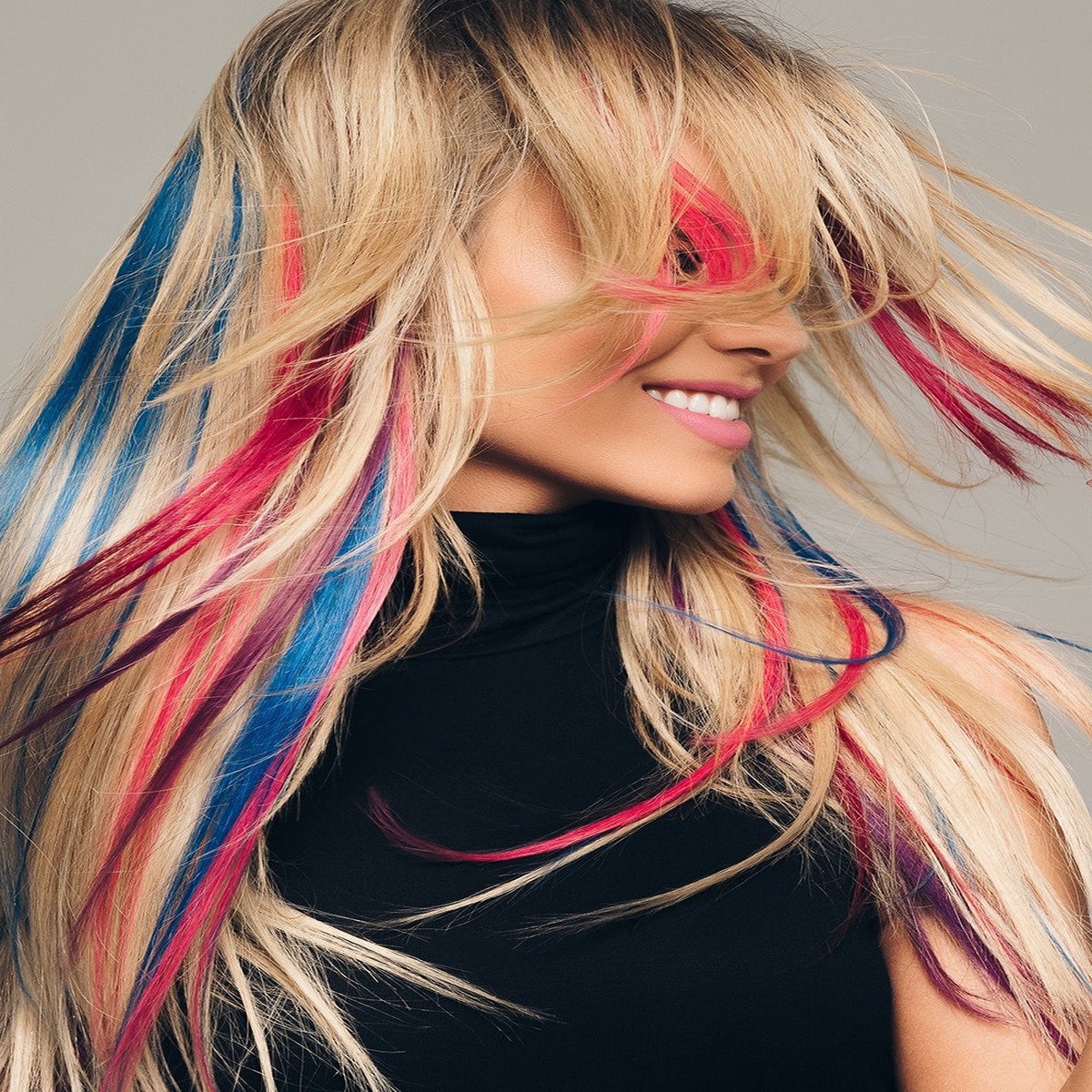 Hairdo 16" Human Hair Clip-In Color Strip - Blue