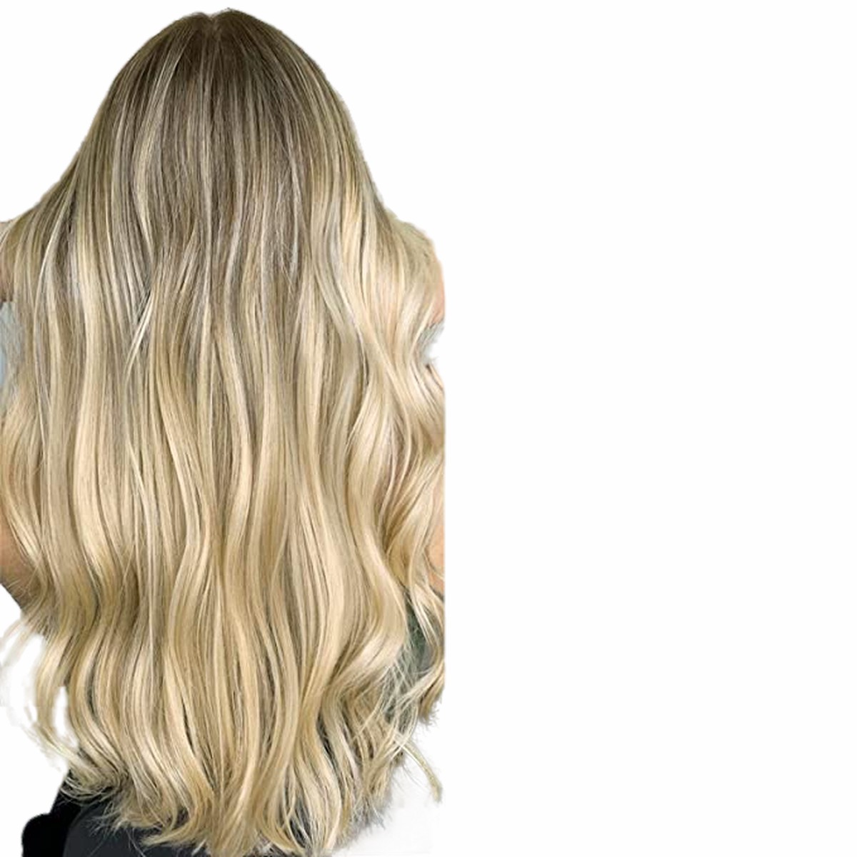 Human Hair Clip-In Extensions Straight, 18/613, 22 in