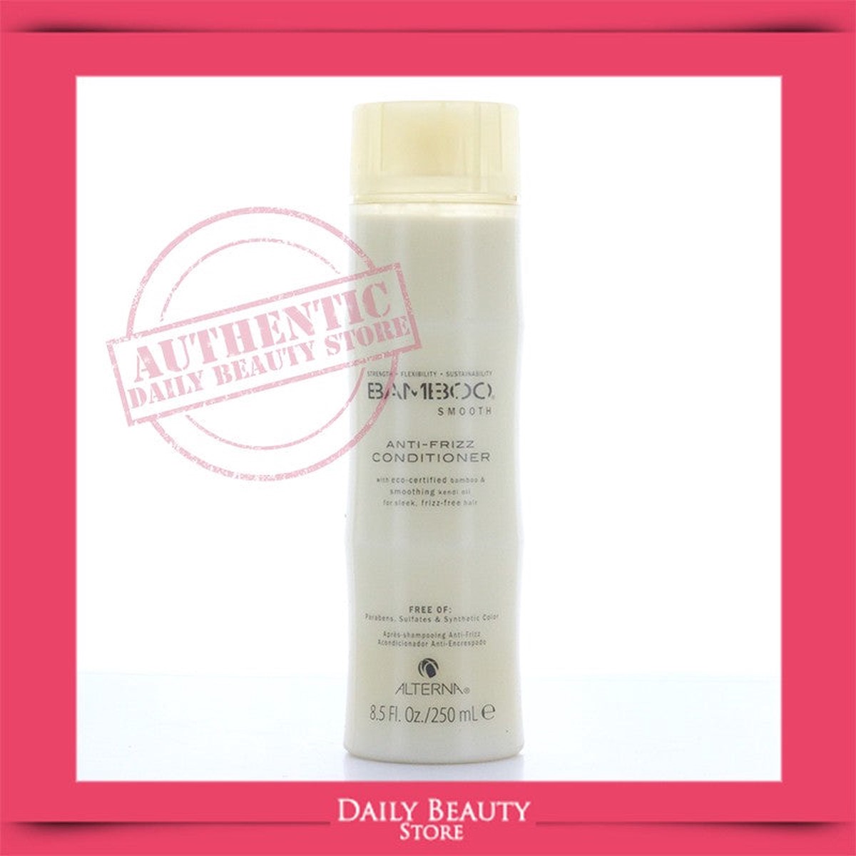 Alterna Bamboo Smooth Anti-Frizz Hair Conditioner Smoothing, 8.5 oz