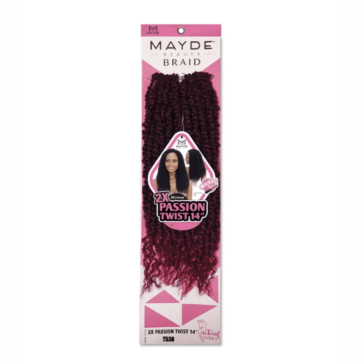 Mayde Beauty Braid 2X Passion Twist, 18"