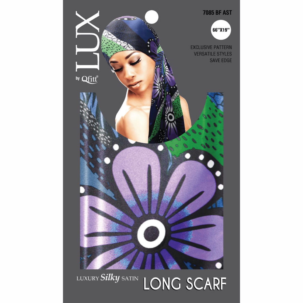 Qfitt HalfDoz Unisex Luxury Silk Satin Aztec Scarf