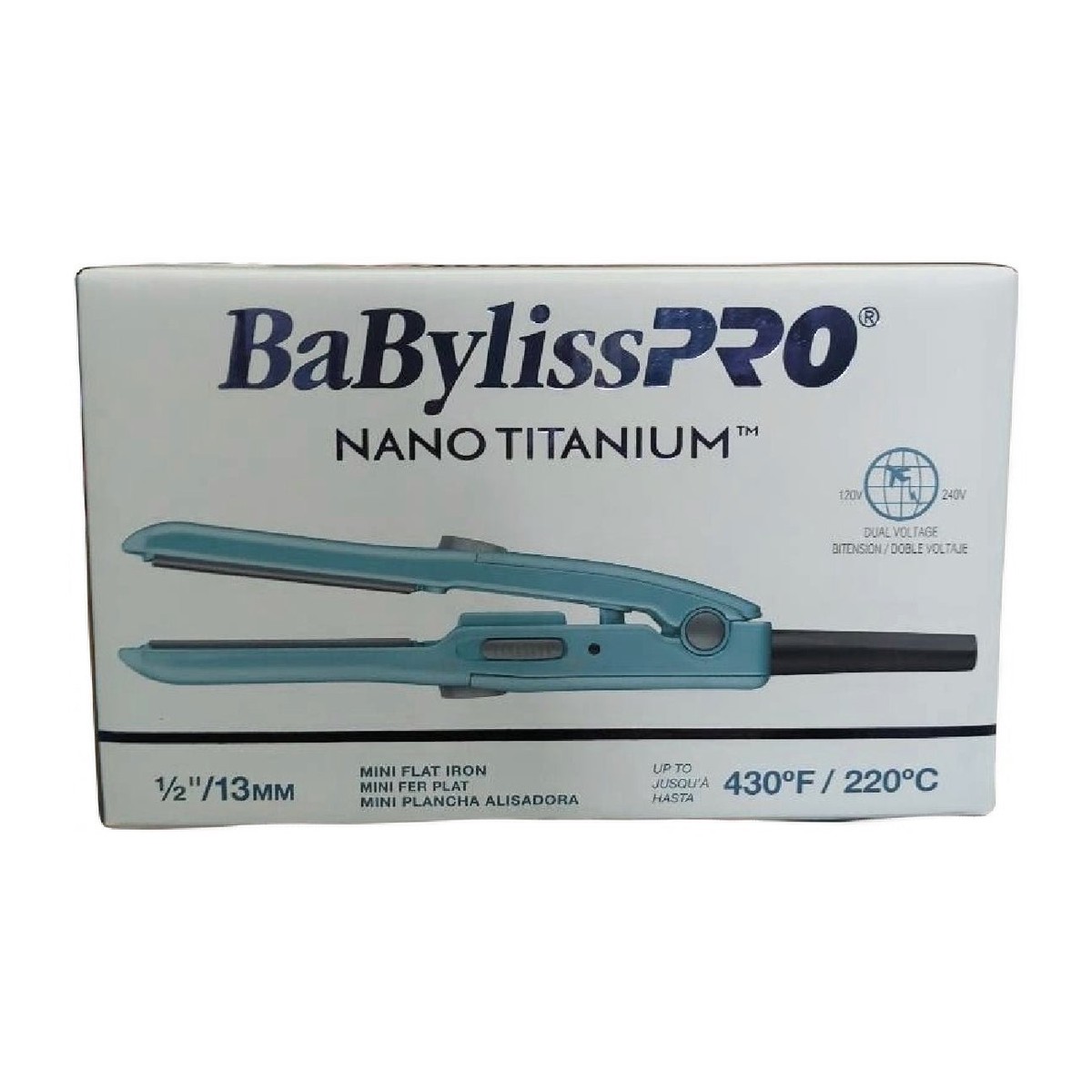 BaBylissPRO Nano Titanium 1/2" Mini Straightening Iron