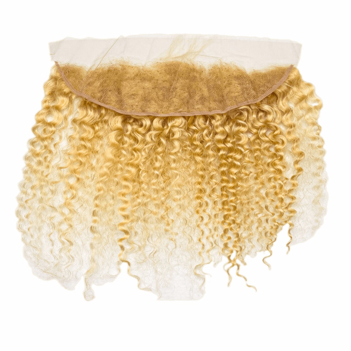Rio 100% Virgin Remy Bohemian Curl Human Hair Frontal - Blonde 12"