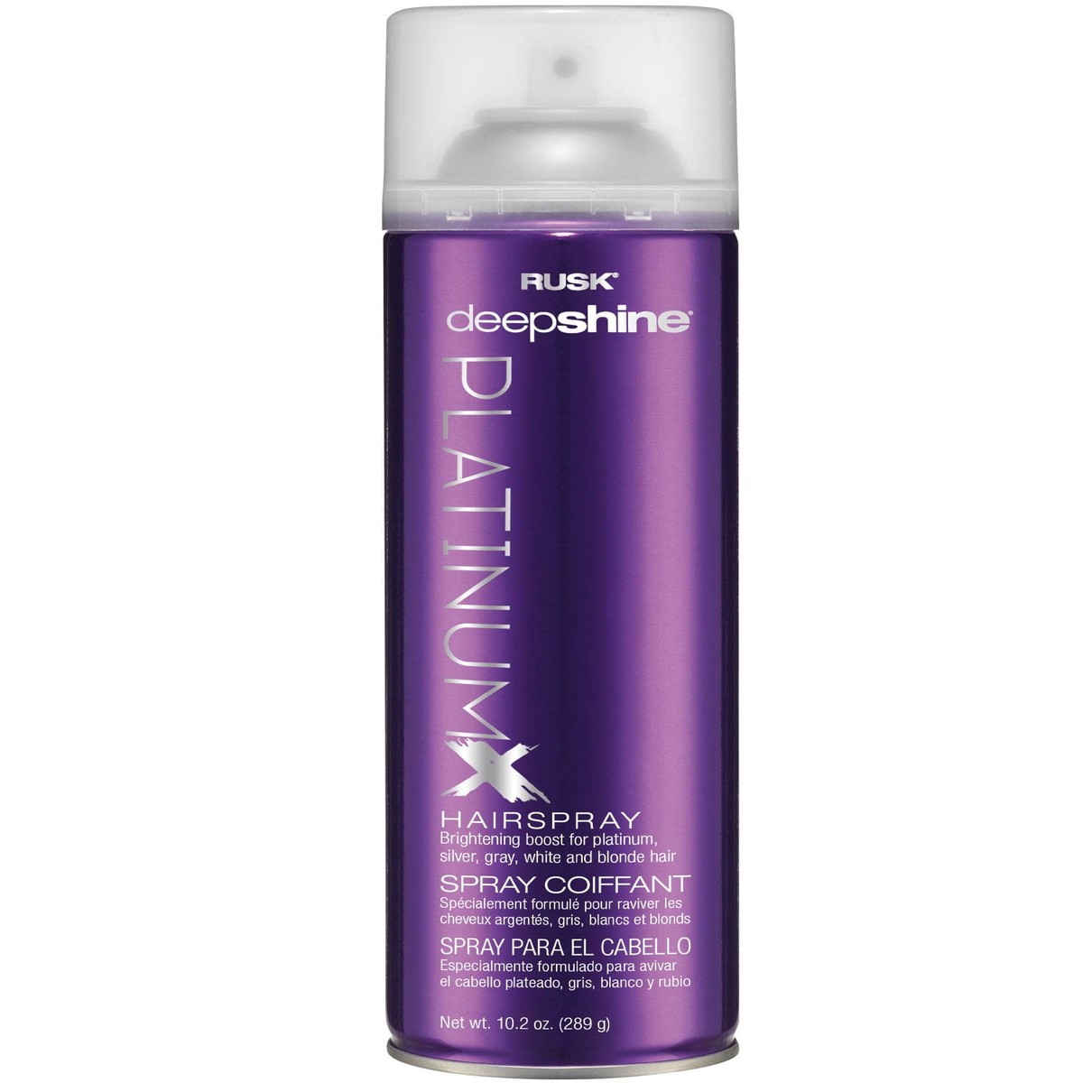 Rusk Deepshine PlatinumX Hairspray, 10.2 oz