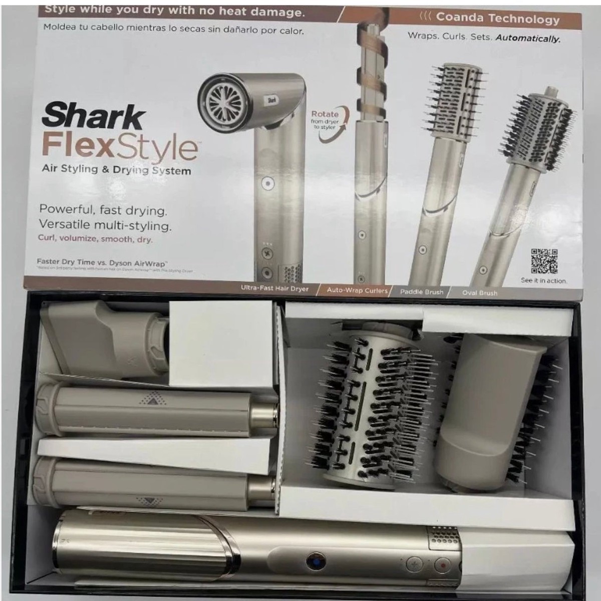 ShARK - FlexStyle Air Styling & Drying System, Powerful Hair Blow Dryer and Multi-Styler