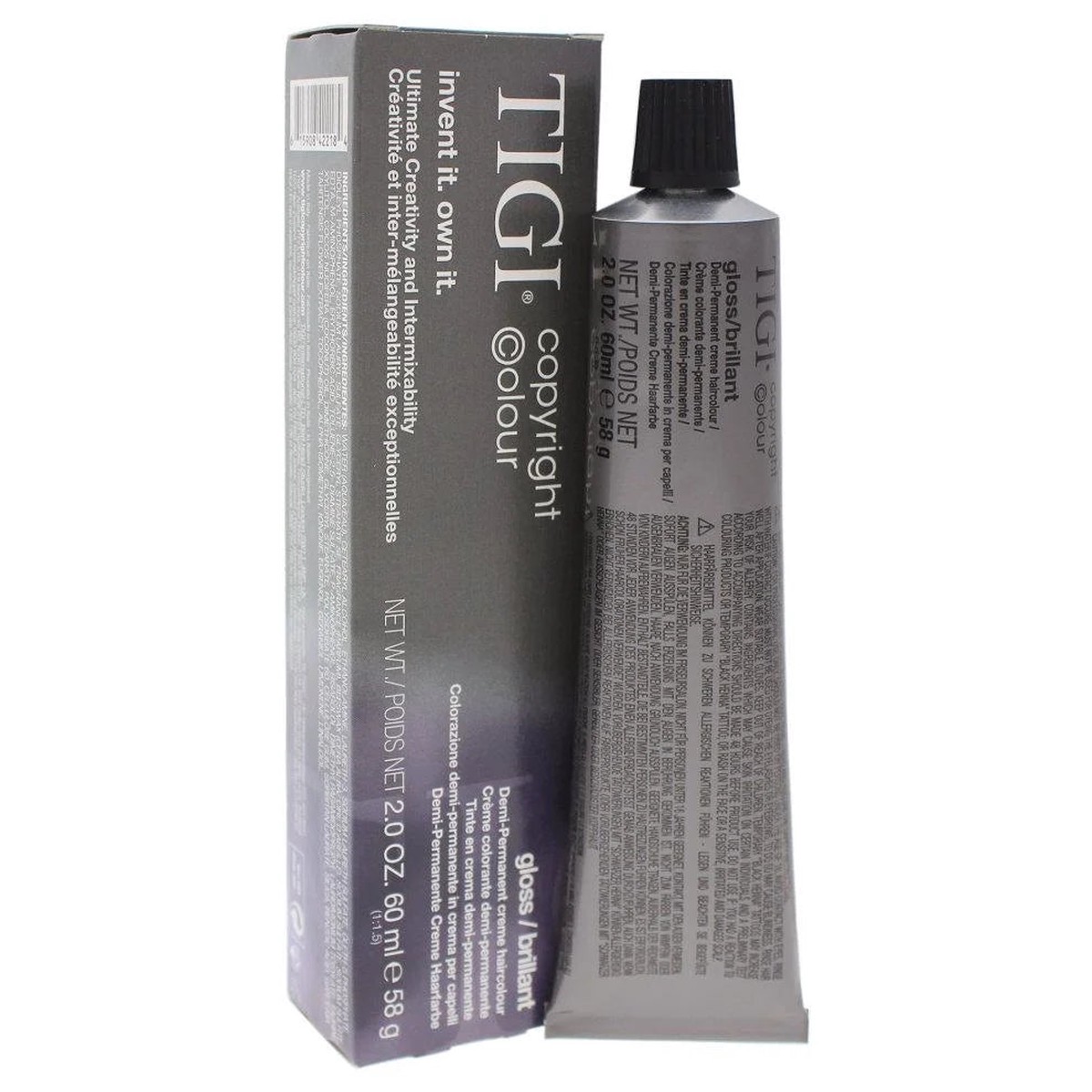 TIGI Copyright Colour Gloss 7/2 Violet Blonde Demi-Permanent Hair Color 2 oz
