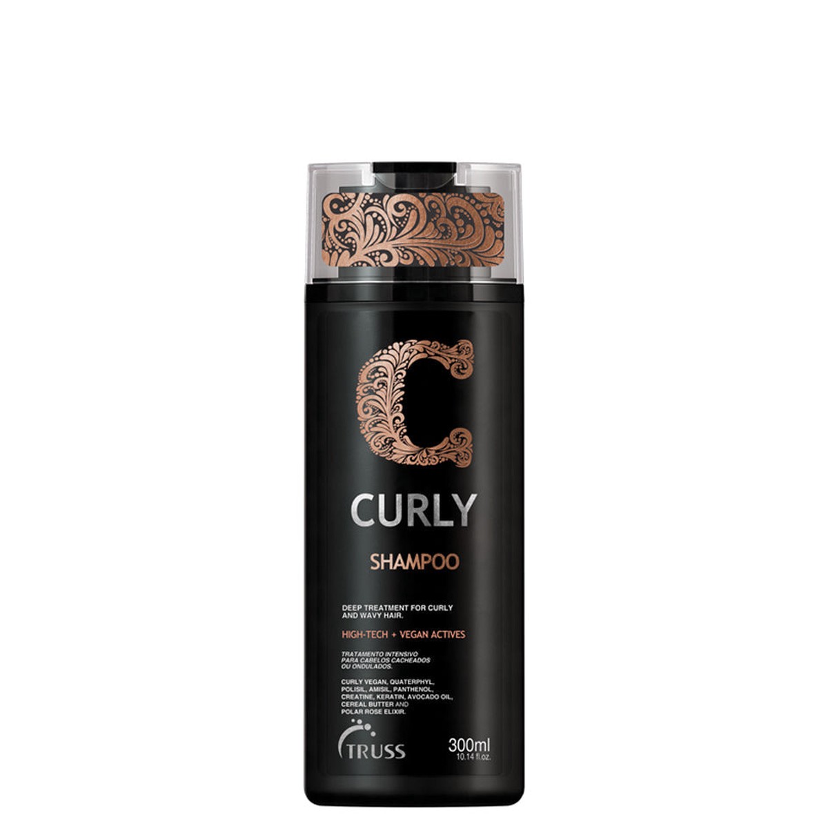 Truss Curly Shampoo Defining Cleanser for Frizz-Free Curls & Waves, 10.14 fl oz (300ml)