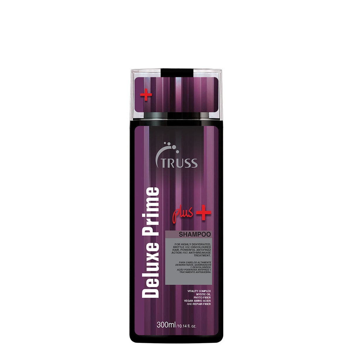 Truss Deluxe Prime+ Shampoo Anti-Frizz & Anti-Breakage Repair Shampoo for Dry, Damaged Hair, 10.1 fl oz (300ml)