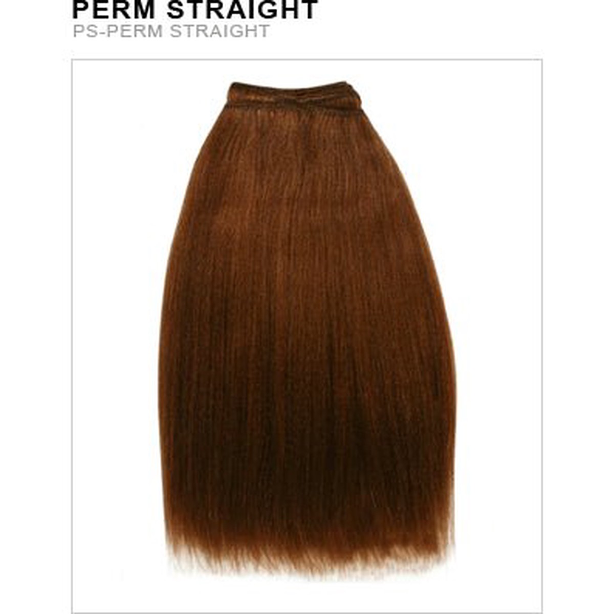 Unique's Human Hair Perm Straight 12 Inch 4 Midnight Brown