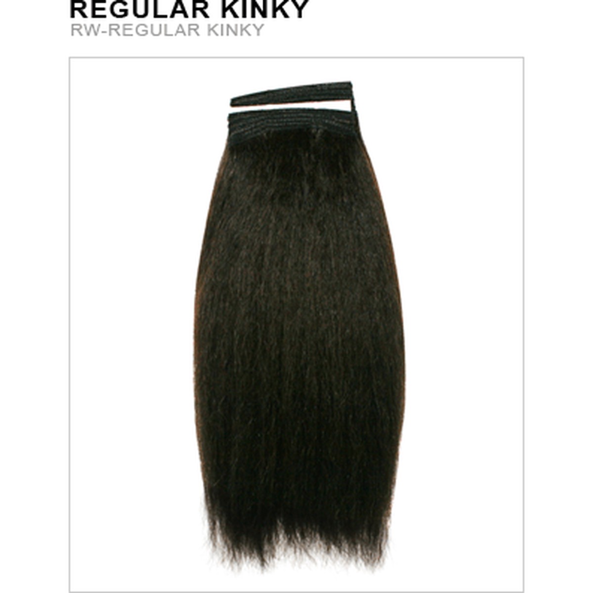 Unique's Human Hair Regular Kinky Hairpiece - Choose Size