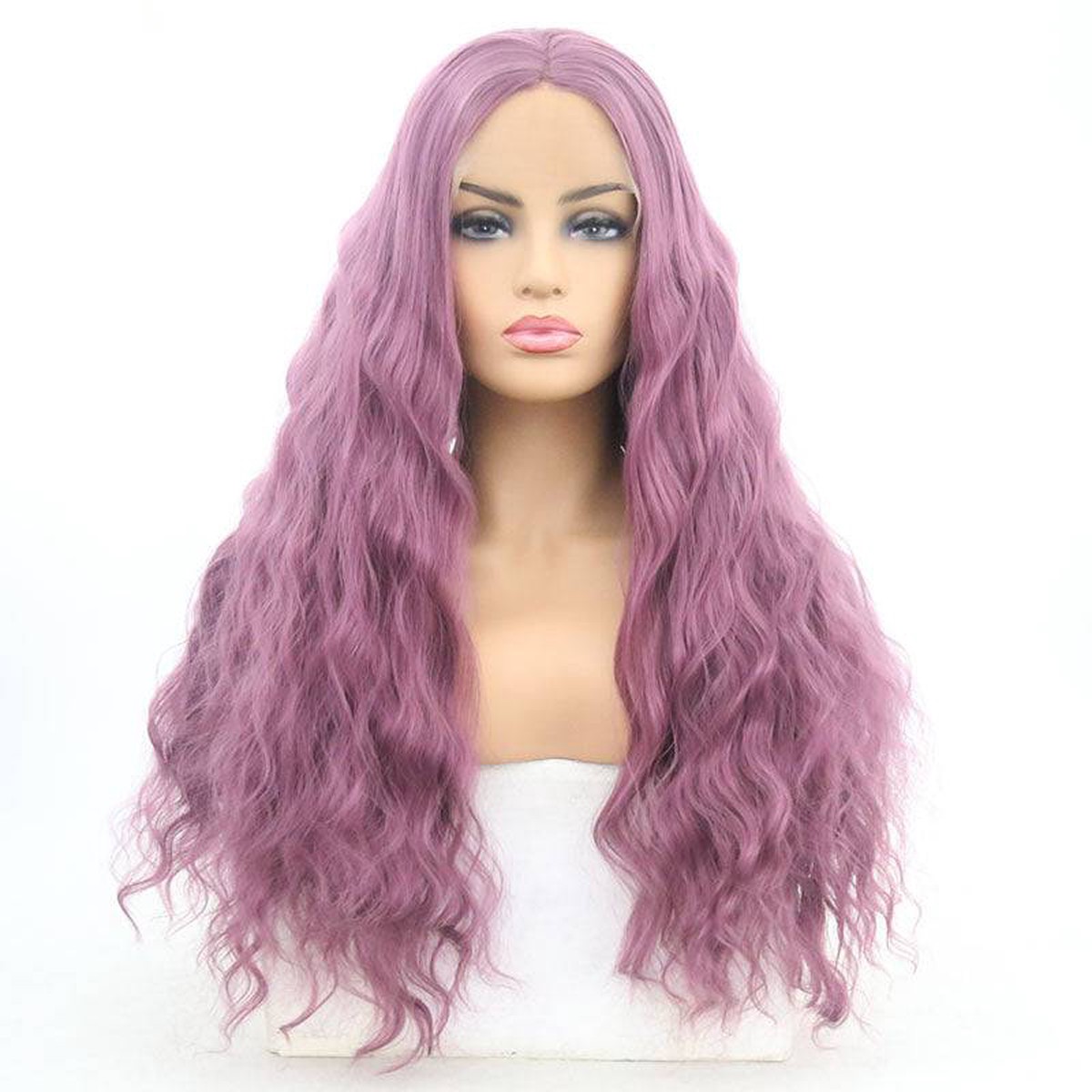 VIP Extensions Orchid Purple Water Wave Synthetic Lace Front Wig, 24", Color 1716 (88)